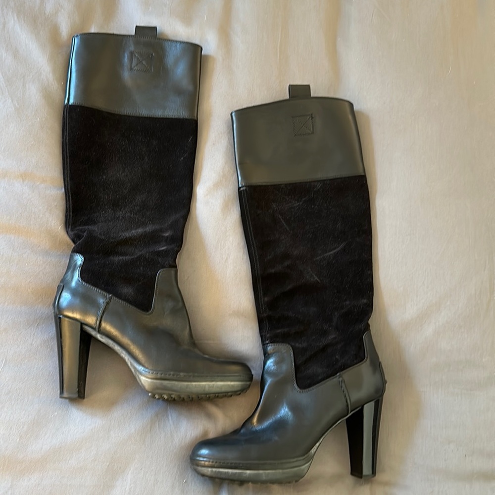 Tod's Black Heeled Boots